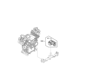 Throttle Body Group Diagram and Parts List for 61G277-0044-J1  Briggs and Stratton Engine